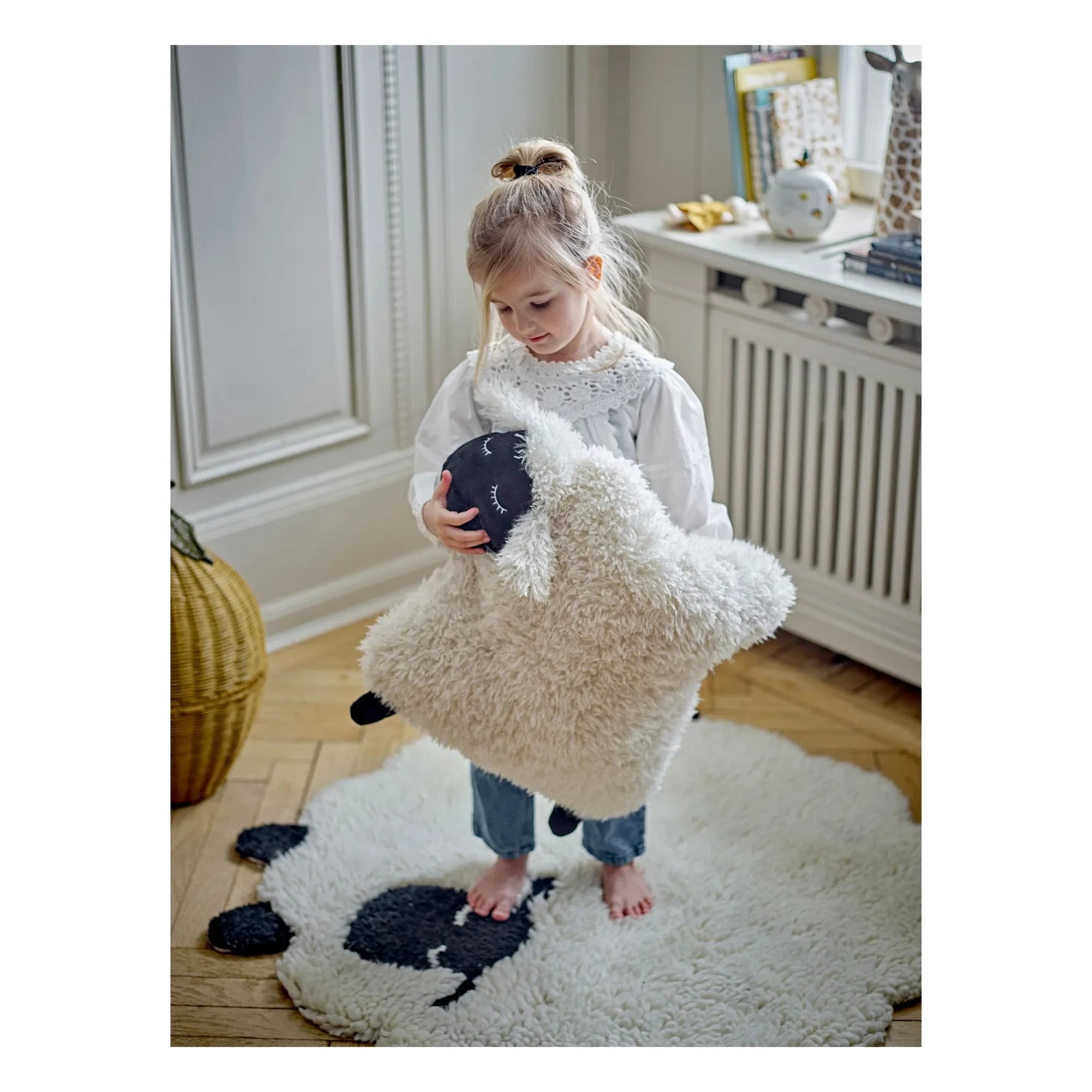 Bloomingville Mini - Dolly halı | Beyaz