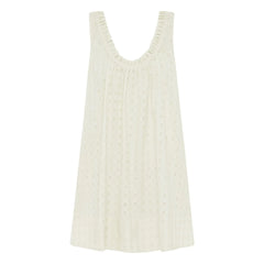 Peony - Embroidered Summer Dress | White