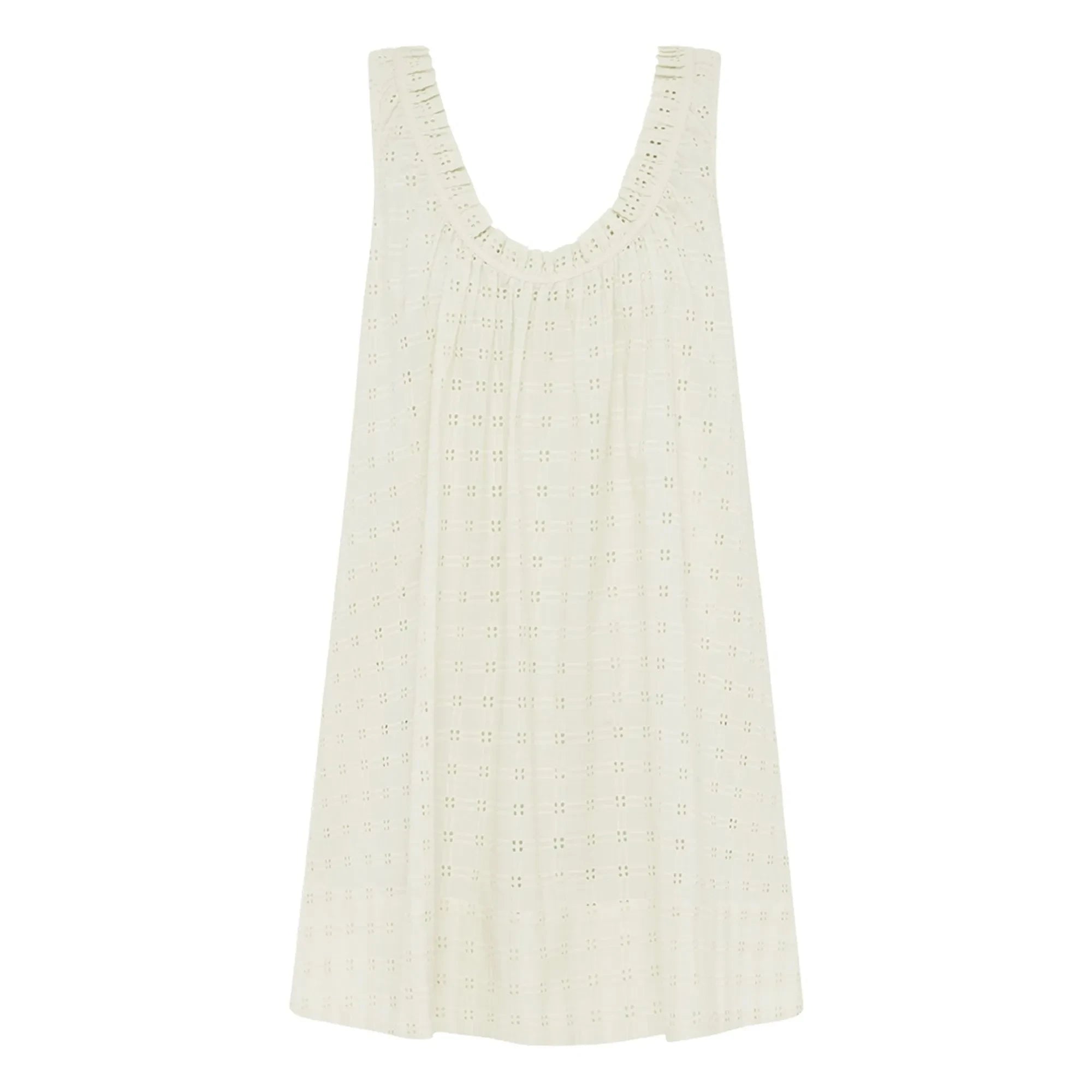 Peony - Embroidered Summer Dress | White