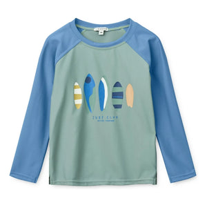Liewood - Noah Surf UV Protective T-Shirt Made from Recycled Fibers | Blue