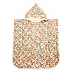 Grech & Co - Organic Cotton Floral Pattern Bathrobe for Kids | Ecru