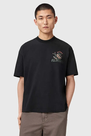 AllSaints Erkek Pamuklu Oversize Tişört CACTI