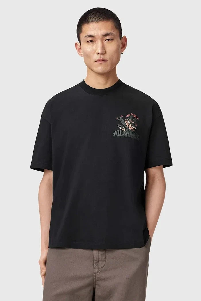 AllSaints Erkek Pamuklu Oversize Tişört CACTI