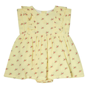 Tocoto Vintage - Swaddled Baby Ruffled Floral Dress