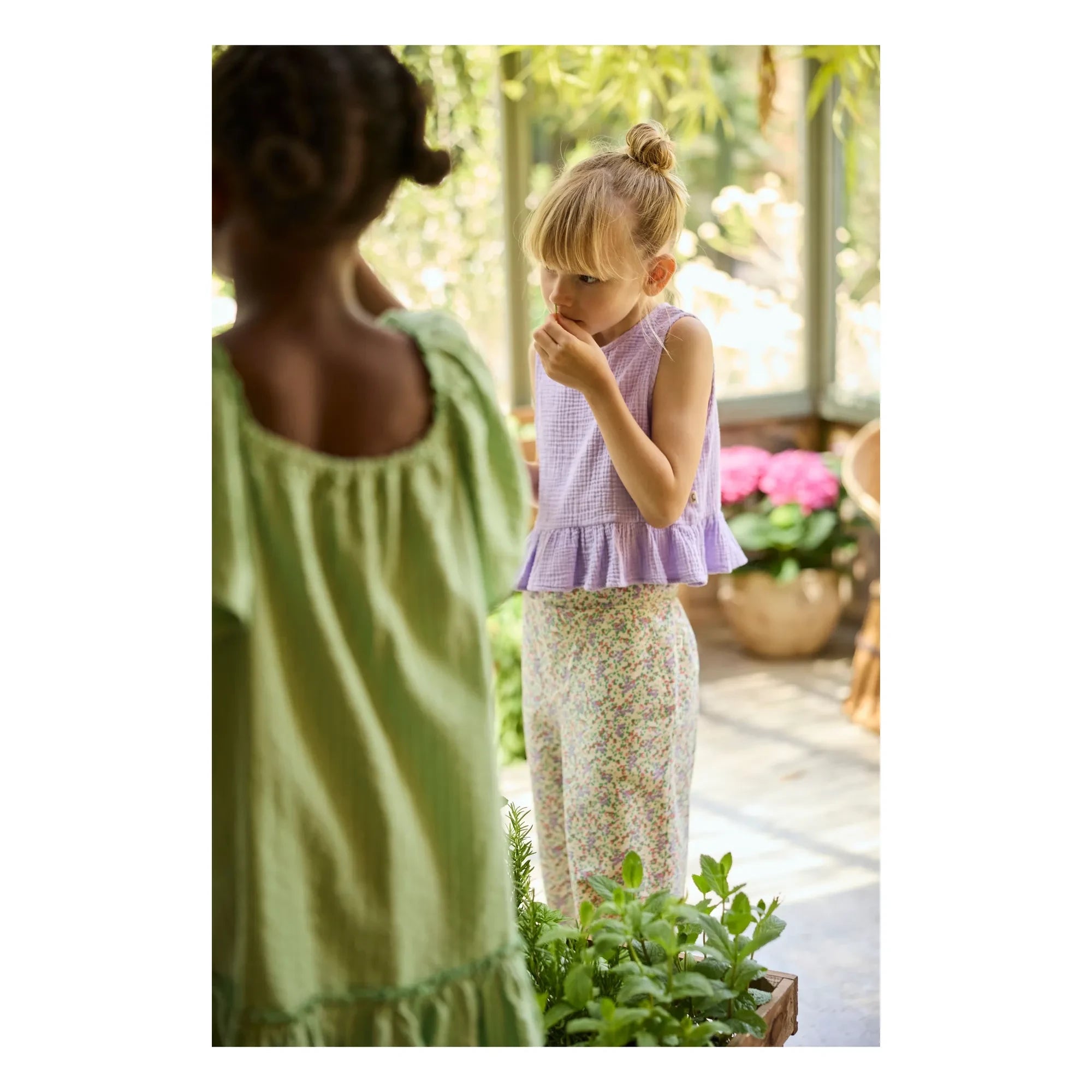 Cozmo - Paola Floral Pants | Ecru