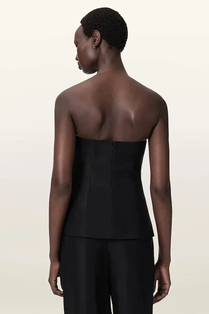 AllSaints CHARLEY Kadın Viskoz Korse Bluz