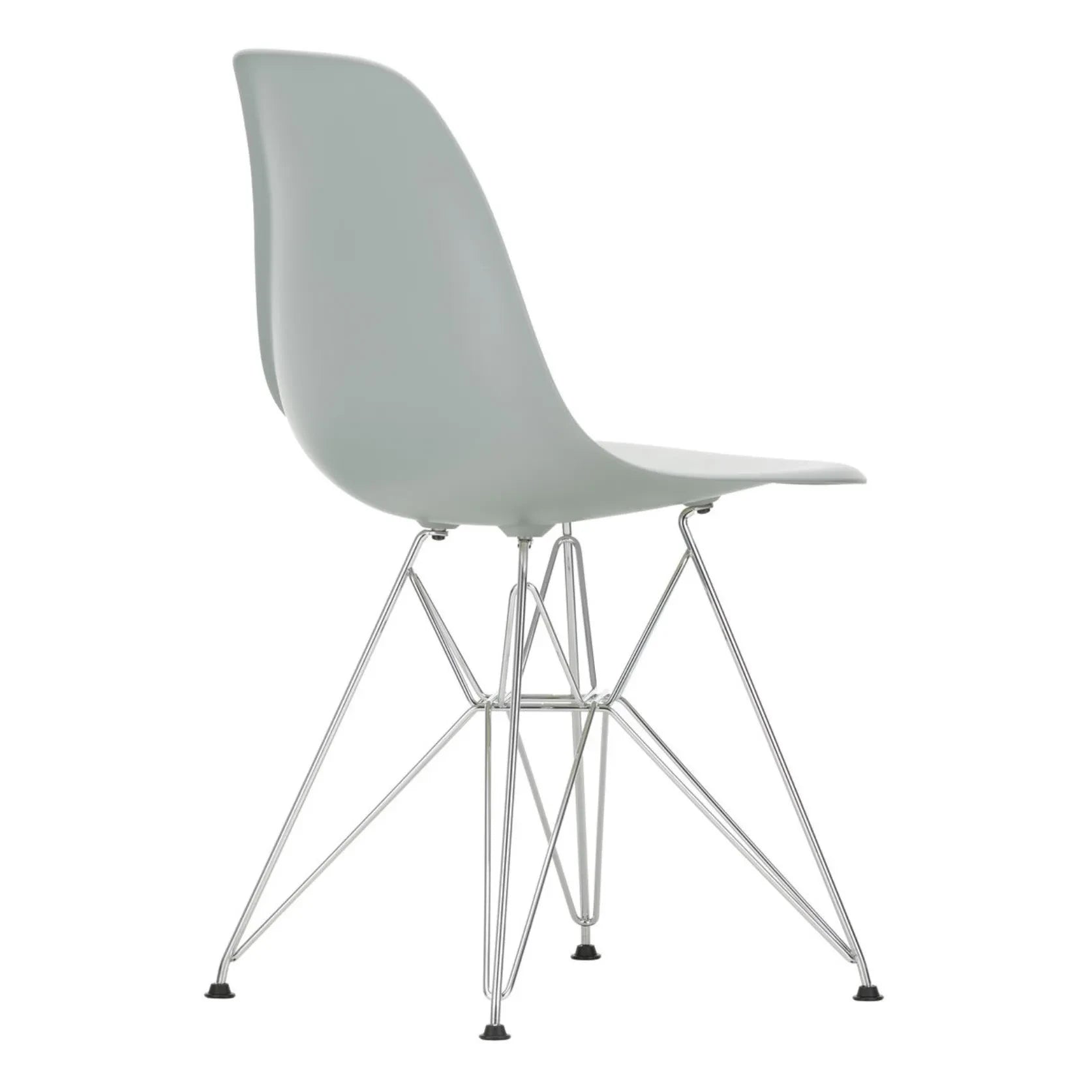 Vitra - DSR Plastik sandalye - krom çerçeve - Charles & Ray Eames | Açık gri