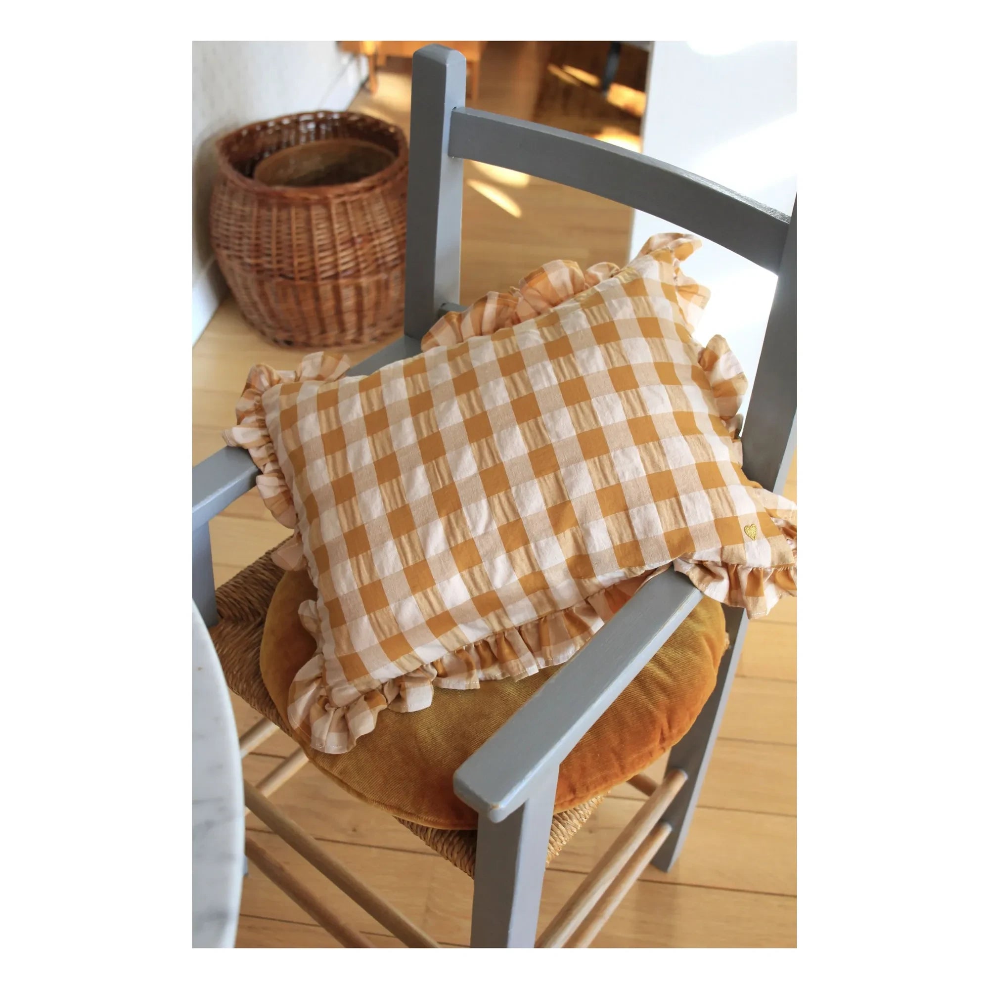 Barnabé aime le café - Steering Wheel Cover | Mustard