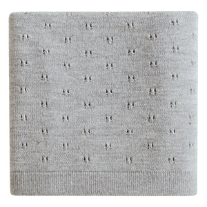 Hvid - Bibi Merino Wool Blanket | Gray
