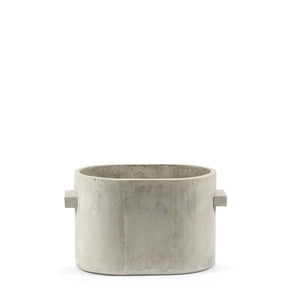 Serax - Oval Concrete Flower Pot | Gray