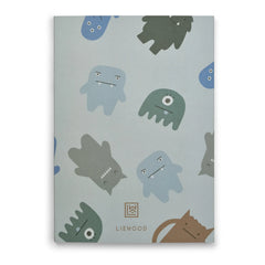 Liewood - A4 Jae Notebook | Monster/Mist