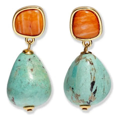 Lizzie Fortunato - Citrus Splash Earrings | Blue