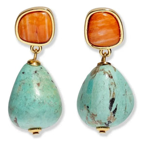 Lizzie Fortunato - Citrus Splash Earrings | Blue