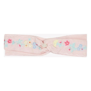 Tartine et Chocolat - Linen Flower Festo Headband | Light Pink