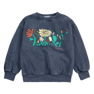 Bobo Choses - Herbalist organik pamuklu sweatshirt | Lacivert