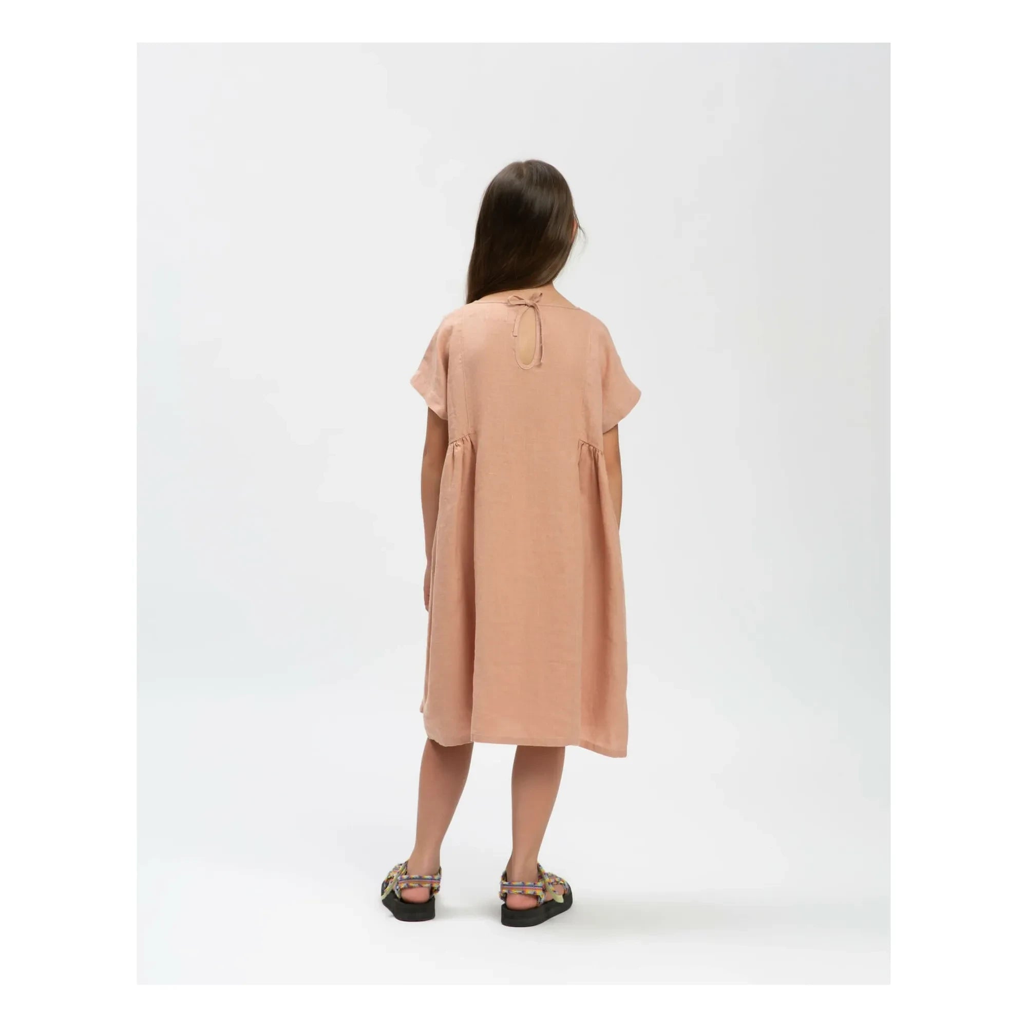 Matona - Linen Dress | Dust Pink