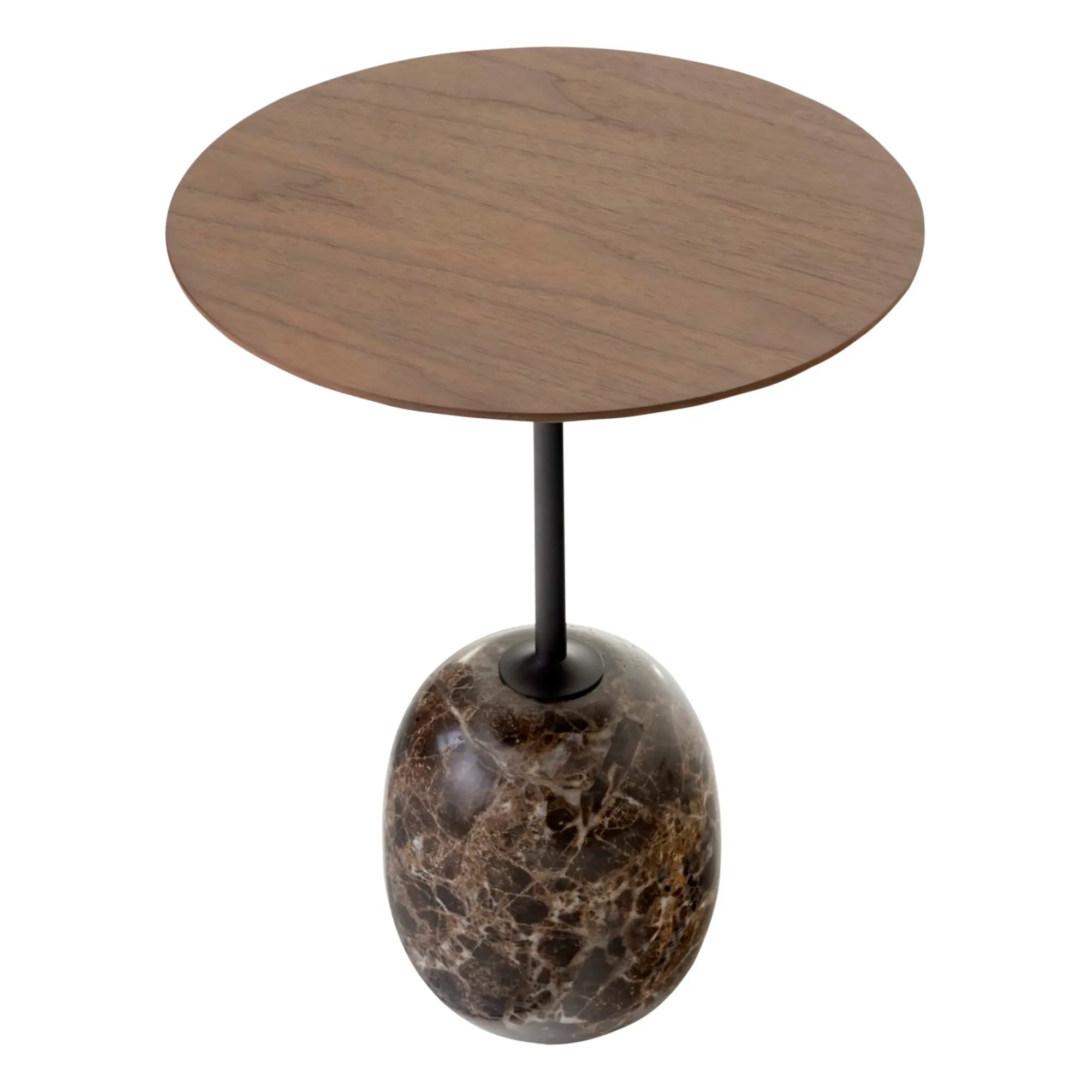 & Tradition - Lato LN8 Side Table, Walnut Top