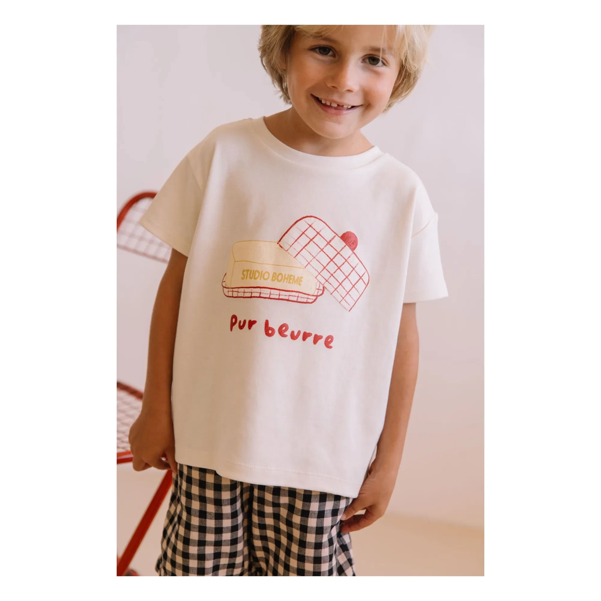 Studio Bohème - Essential Organic Cotton Butter Dish T-Shirt | Ivory