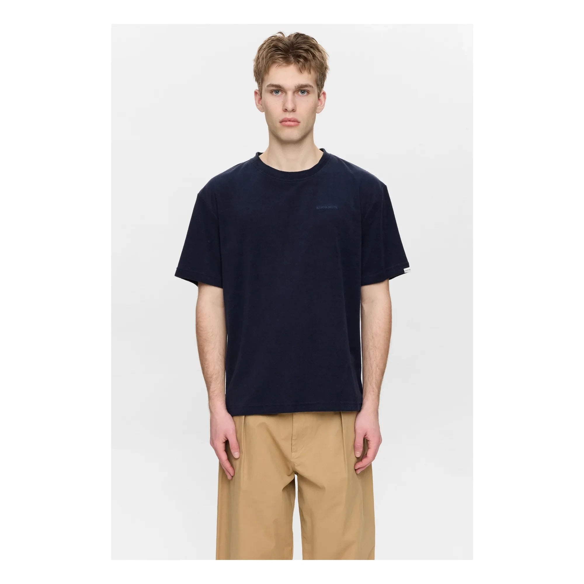 Anerkjendt - Akvillads Frotte T-Shirt | Dark Blue
