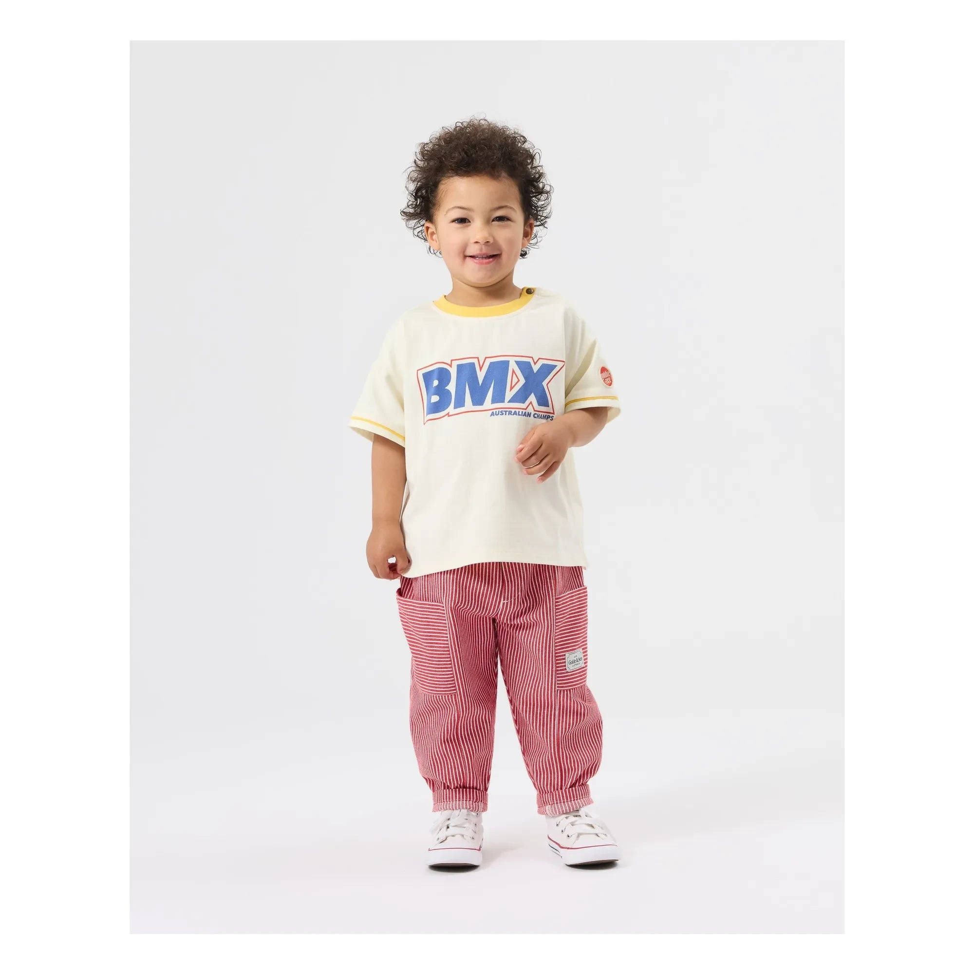 Goldie + Ace - Striped Pants | Red