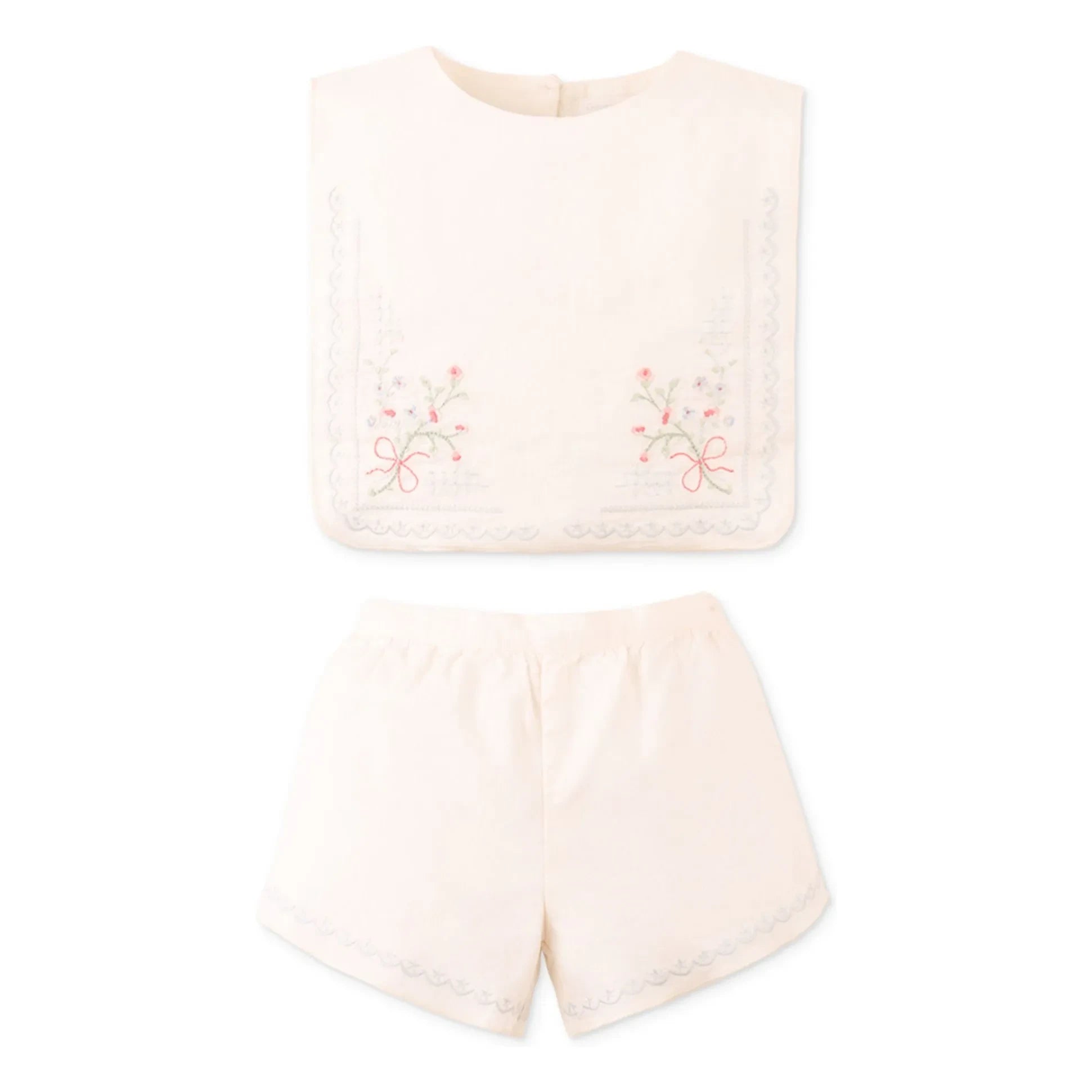 Gingersnaps - Sharpay Linen Top & Shorts Set | Ecru