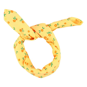 Piupiuchick - Organik Pamuk Çiçekli Bandana | Sarı