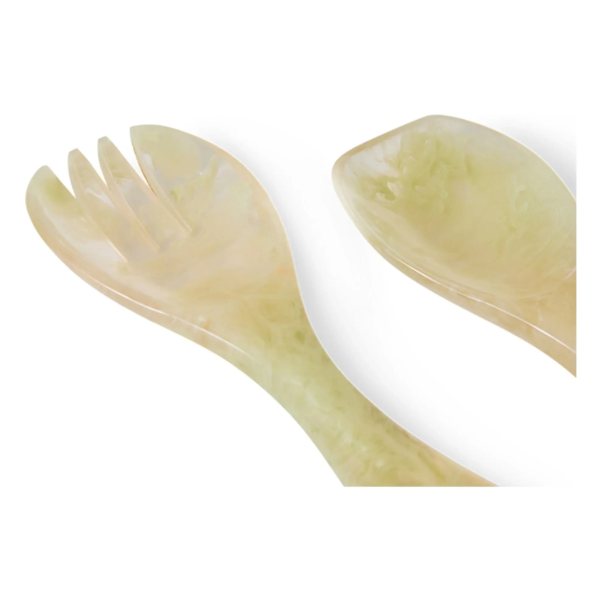HKliving - Resin Salad Serving Set | Light Green