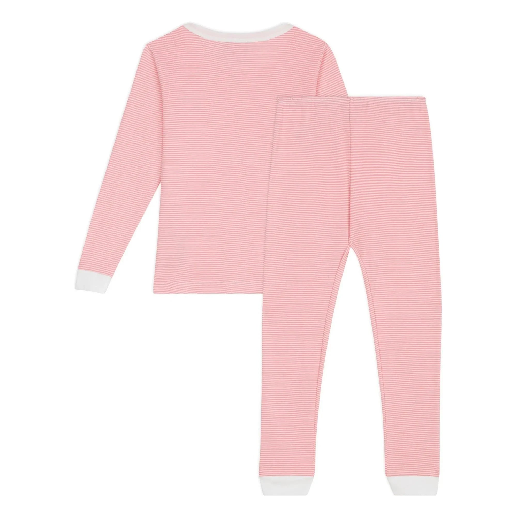 Petit Bateau - Milleraies Organic Cotton Slim Fit Striped Pajamas | Red
