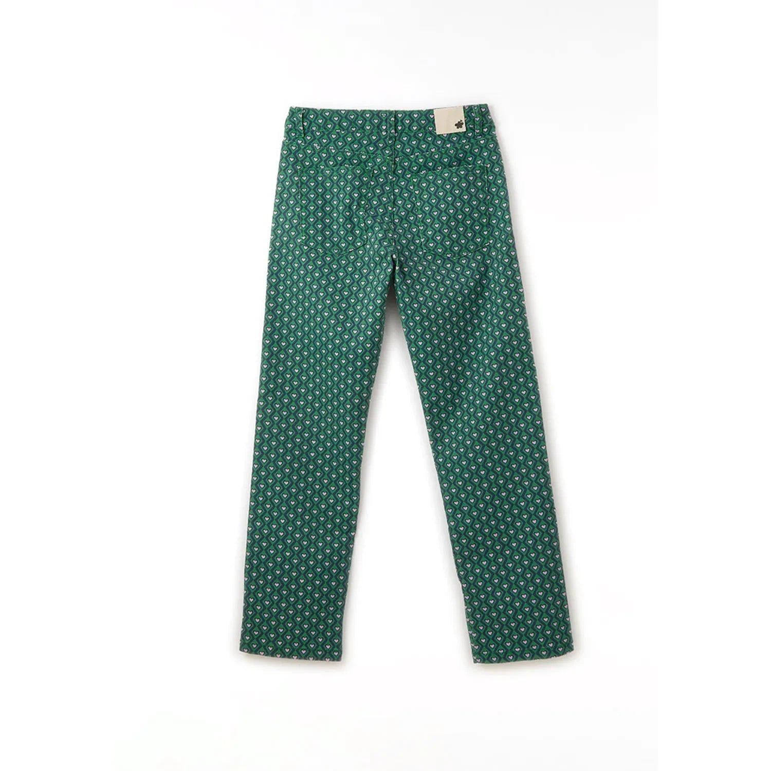 Fabula - Zümrüt Yeşili Little Hearts Pantolon