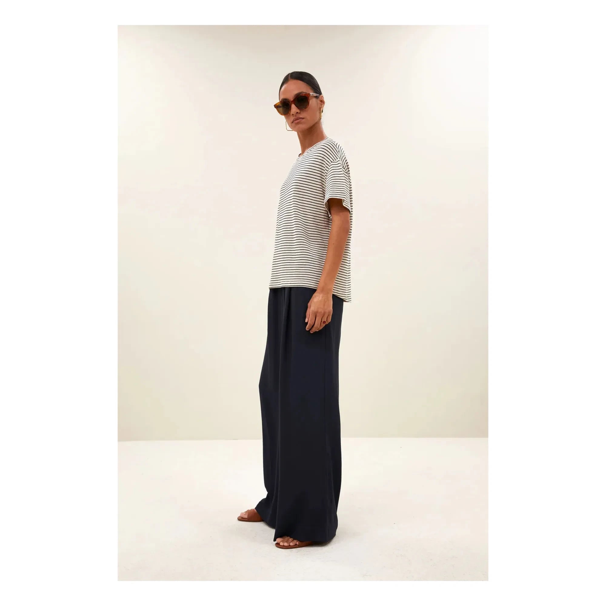 By Bar - Mace Striped T-shirt | Dark Blue