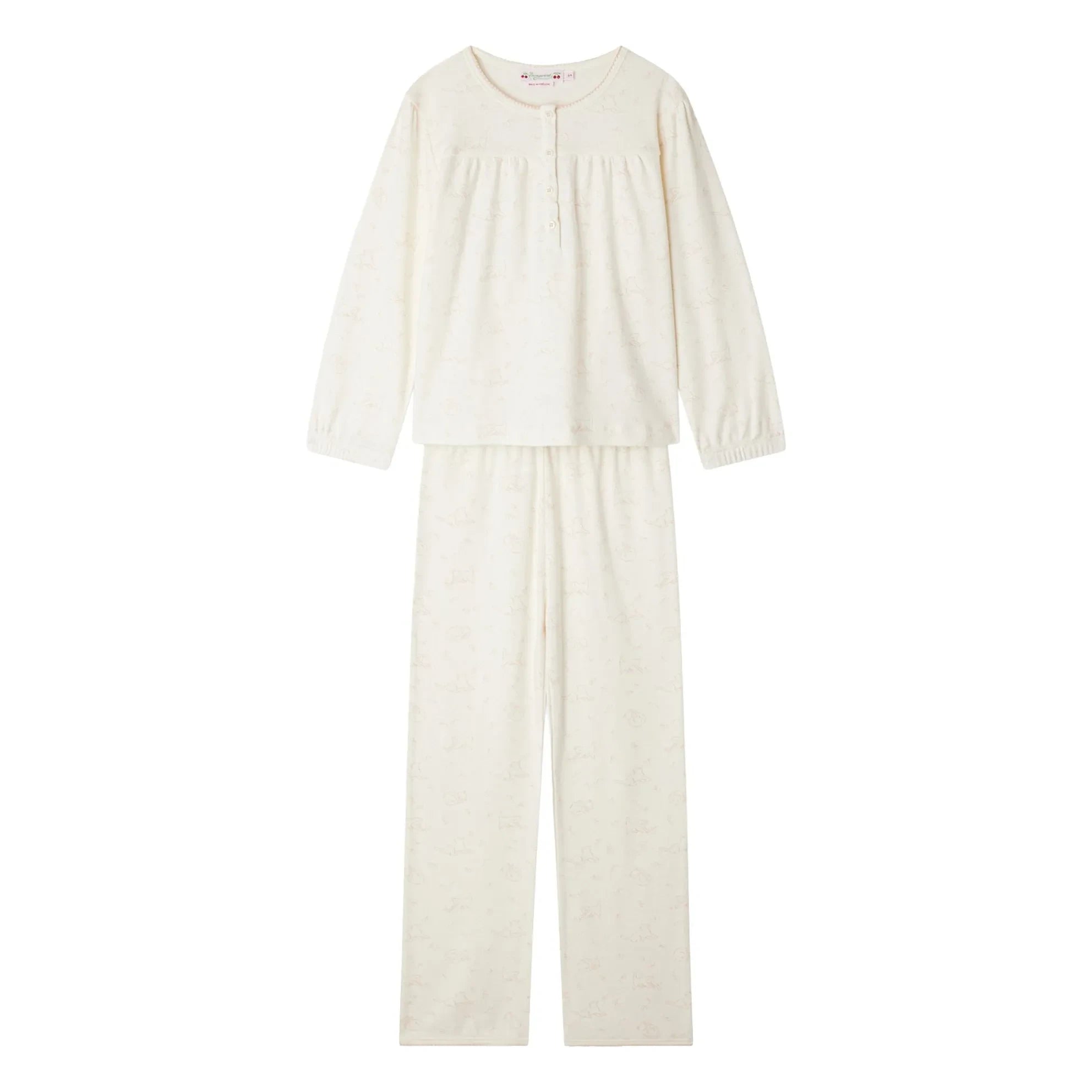 Bonpoint - Organic Cotton Pajamas | Ecru