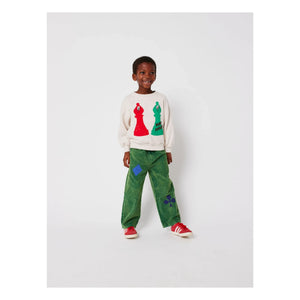 Bobo Choses - Chess Sweat Organic Cotton | Heather Beige