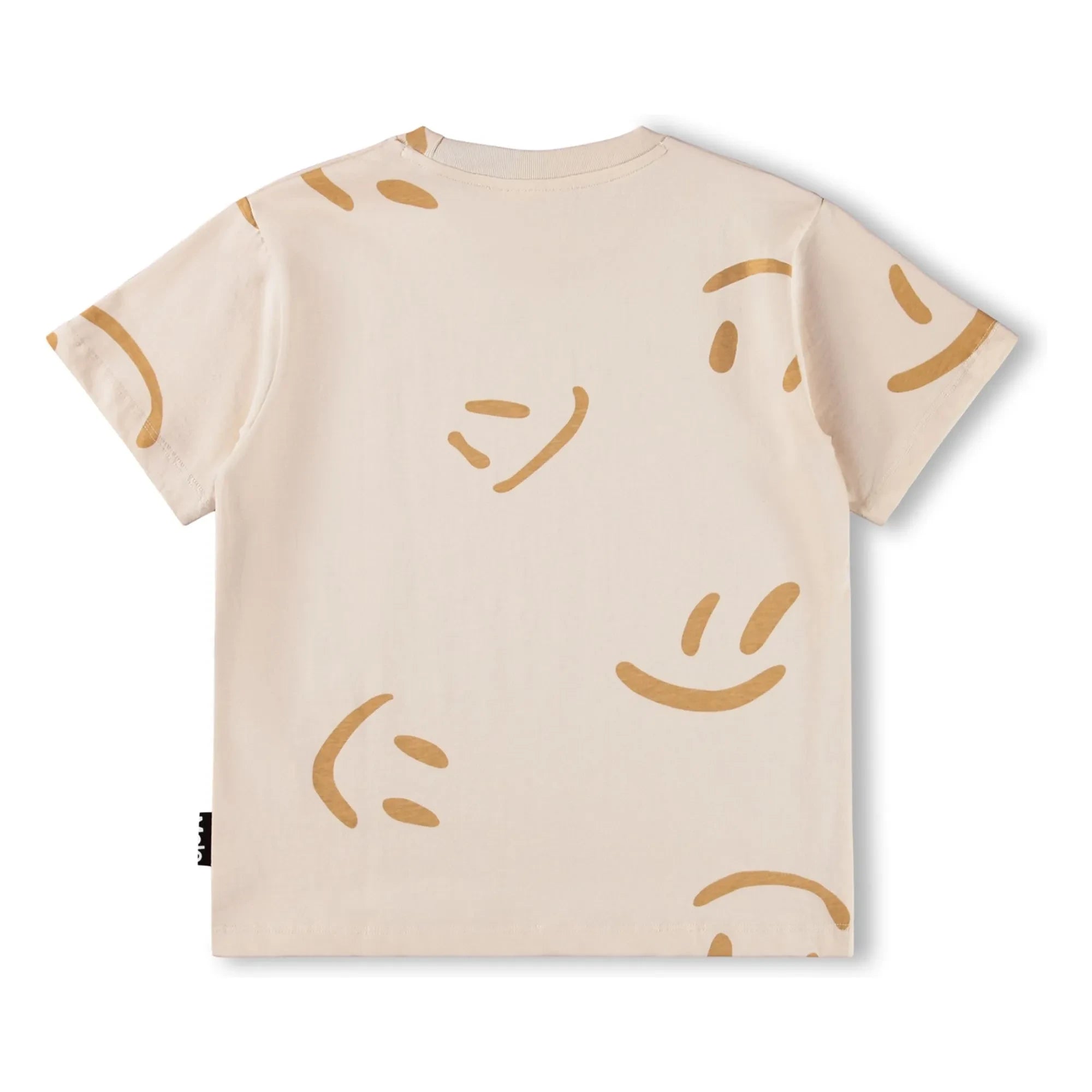 Molo - Riley Smiles Organic Cotton T-Shirt | Beige