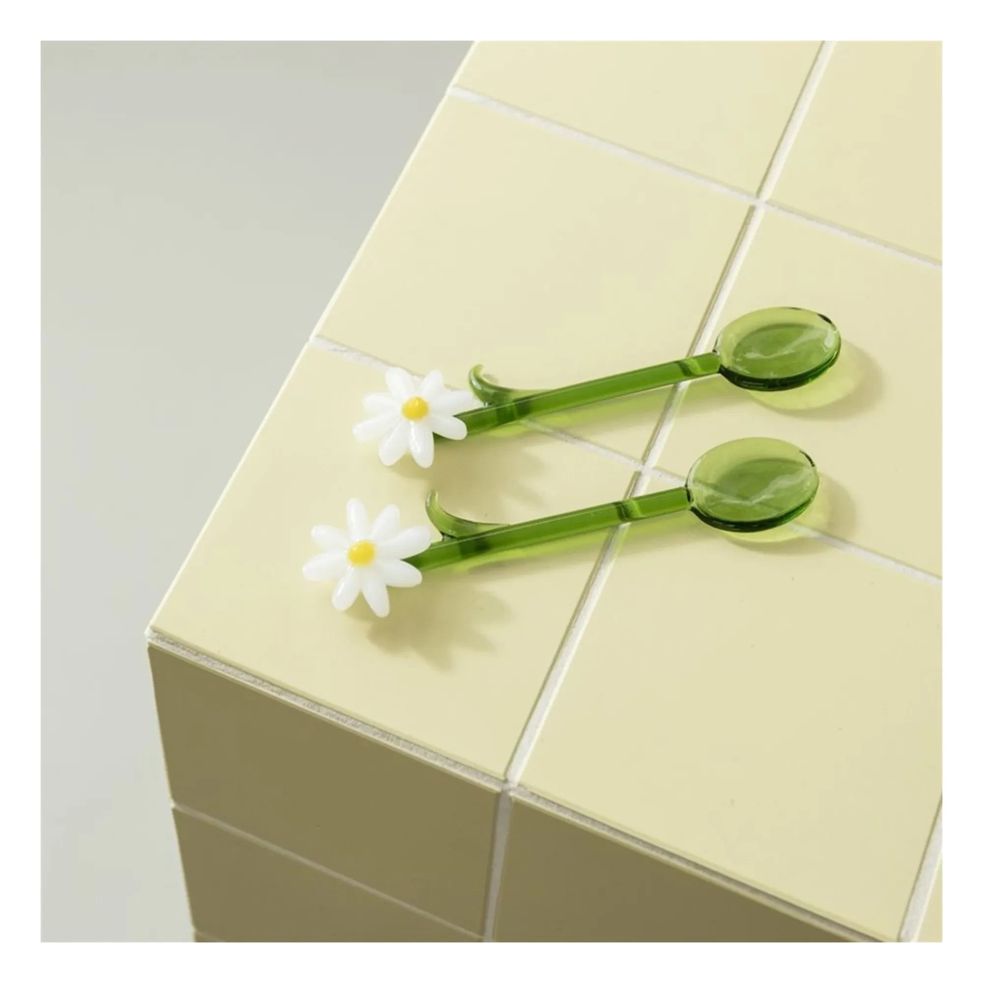 &Klevering - Spoons Flora - Set of 2 | White