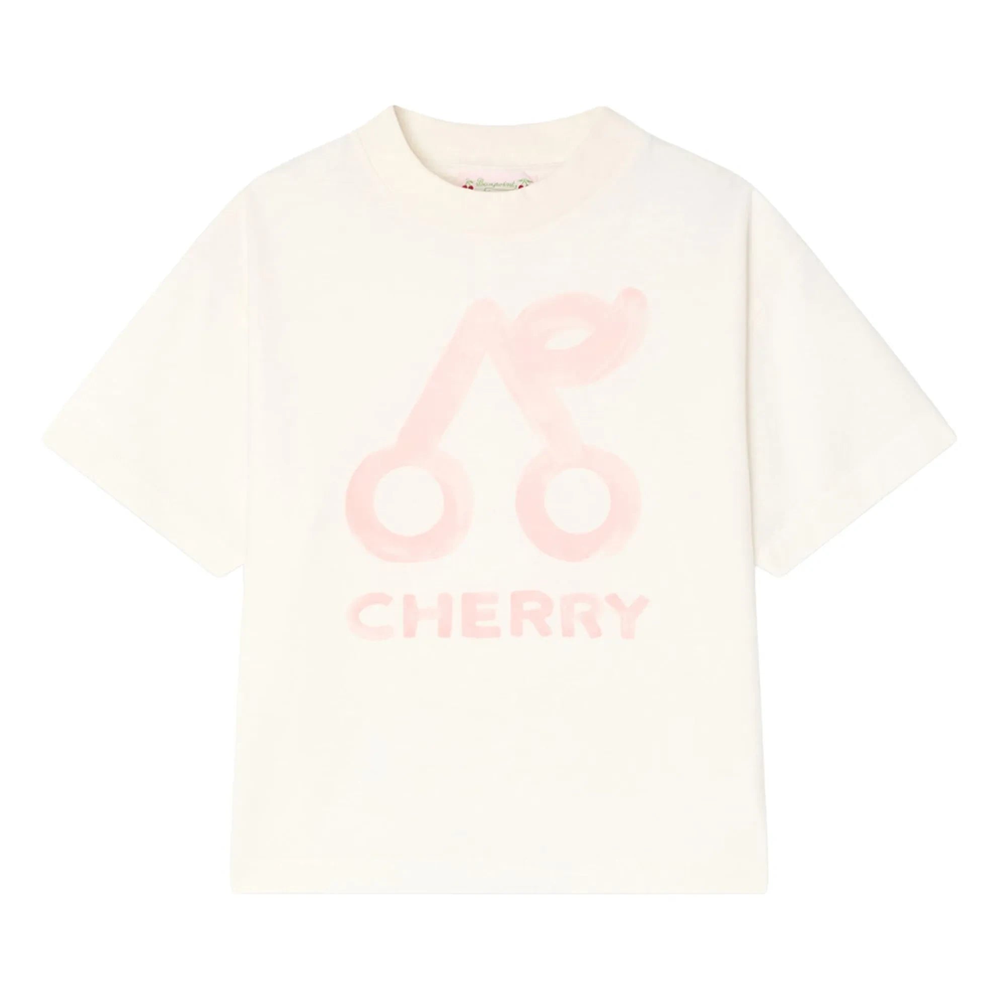 Bonpoint - Lele Cherry Organic Cotton T-shirt | Cream