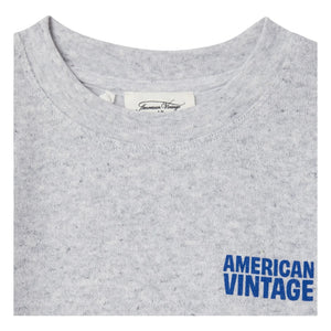 American Vintage - Evona Short Sleeve Sweat Top | Melange Gray