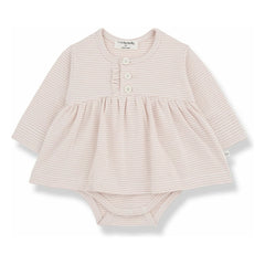 1+ in the family - Ida organic cotton dress | Nude