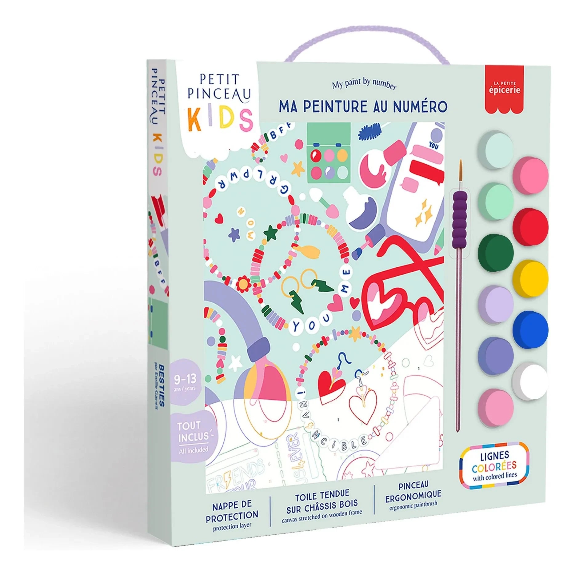 La Petite Épicerie - Çocuklar için numaralı boyama - Besties