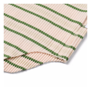 Molo - Ronelle Ribbed Striped Organic Cotton Bodysuit | Ecru