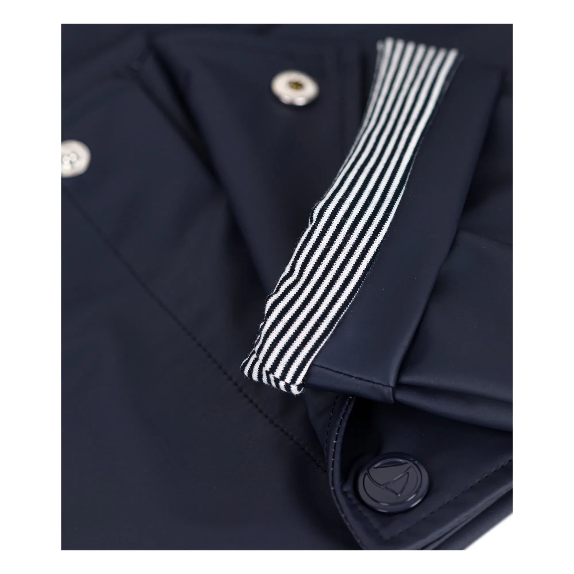 Petit Bateau - Laiga Faux Pearl Coat | Navy Blue