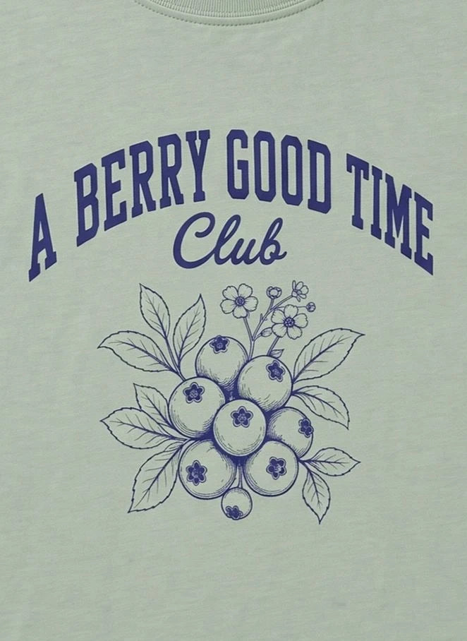 Hundred Pieces - Luna Blueberry T-Shirt | Green