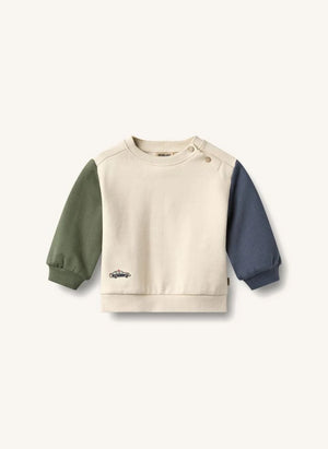 Wheat - Elliot Araba Sweatshirt, Organik Pamuk | Ecru