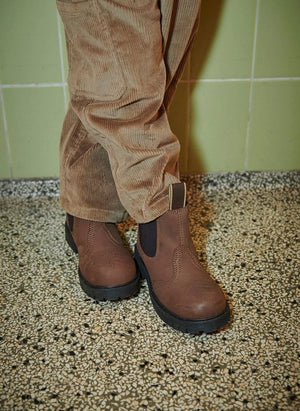 Copenhagen Colors - Organik Pamuk Ribana Kadife Kargo Pantolon | Camel