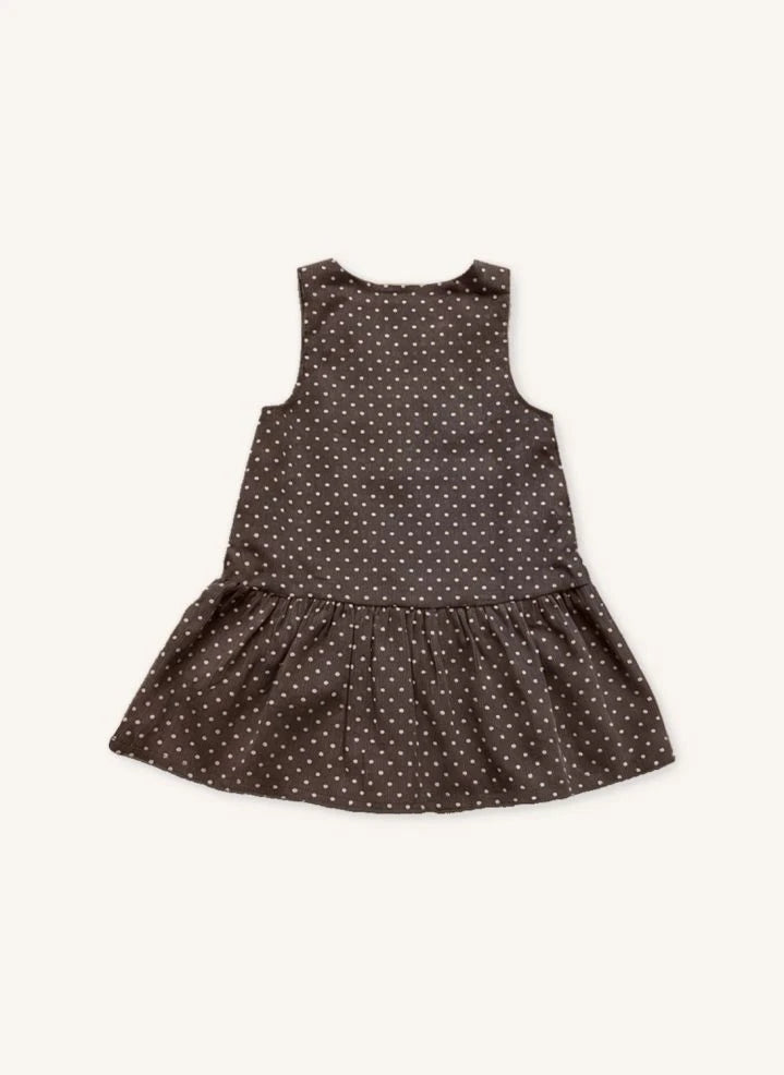 Fliink - Dolly Polka Dot Dress | Brown
