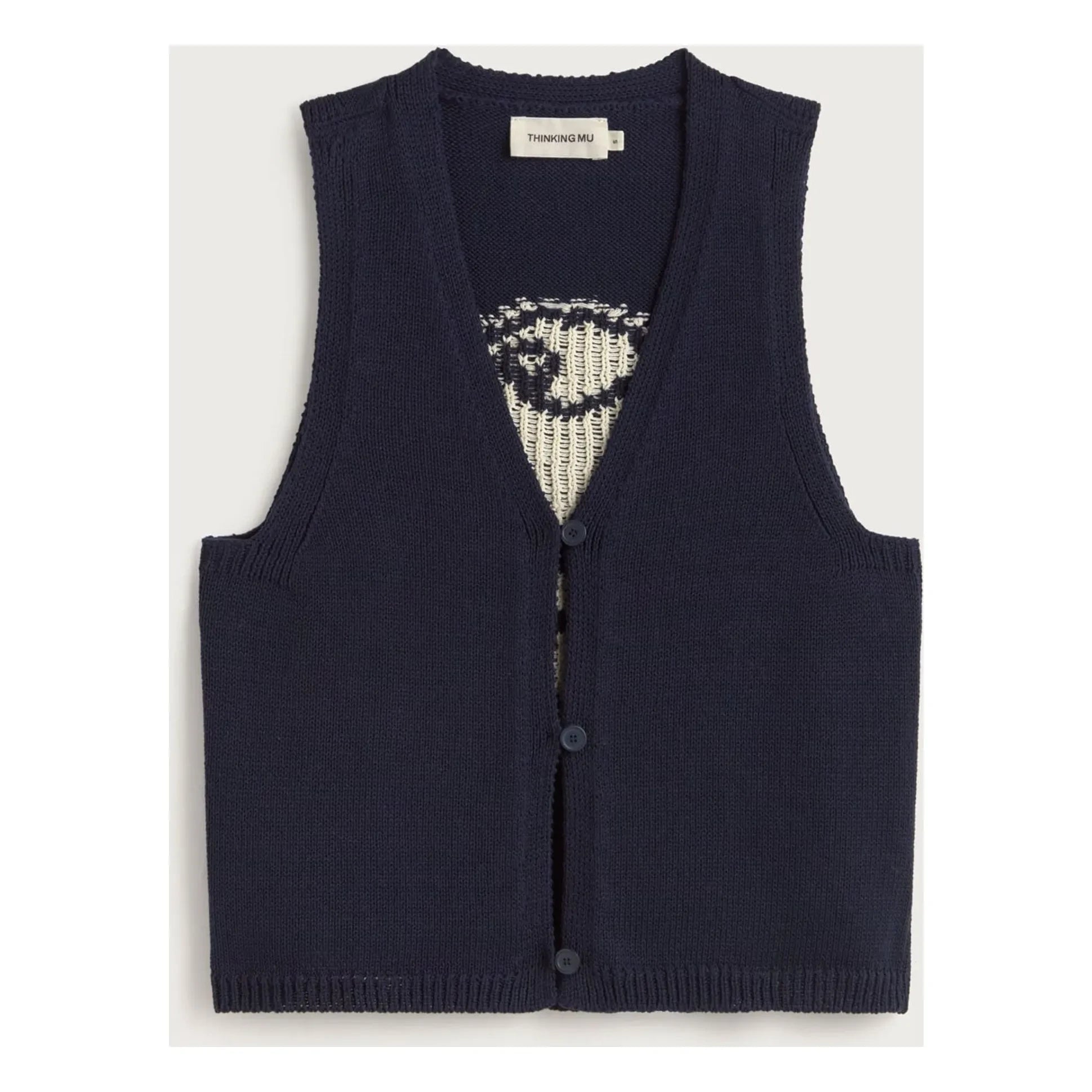 Thinking Mu - Rob Fish Organic Cotton Jacket | Navy Blue
