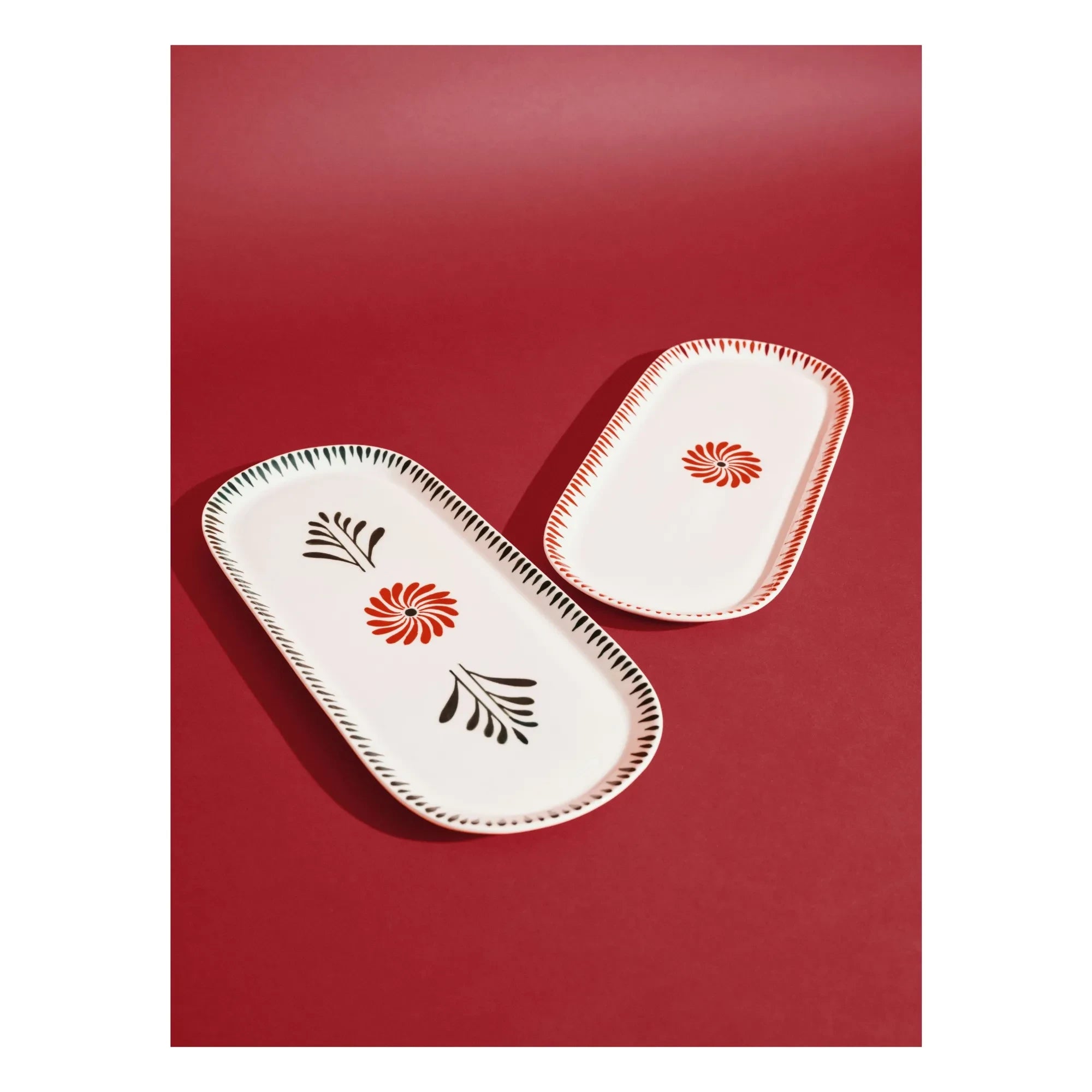 Serax - Baazar Oval Serving Plate, Waww La Table - Set of 2 | Green