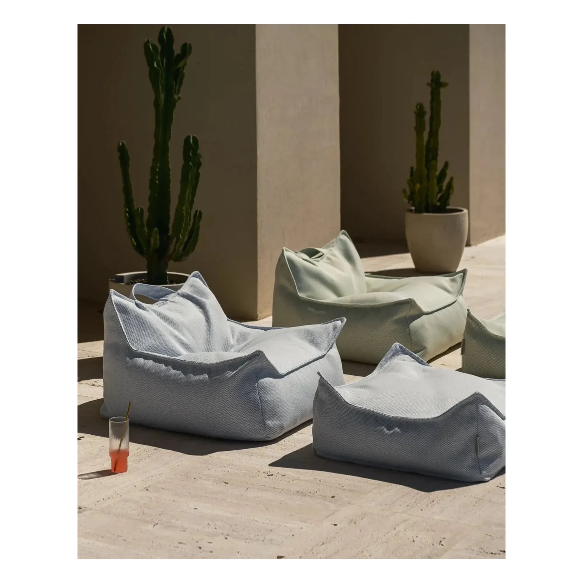 Wigiwama - Outdoor Pouf | Light Blue