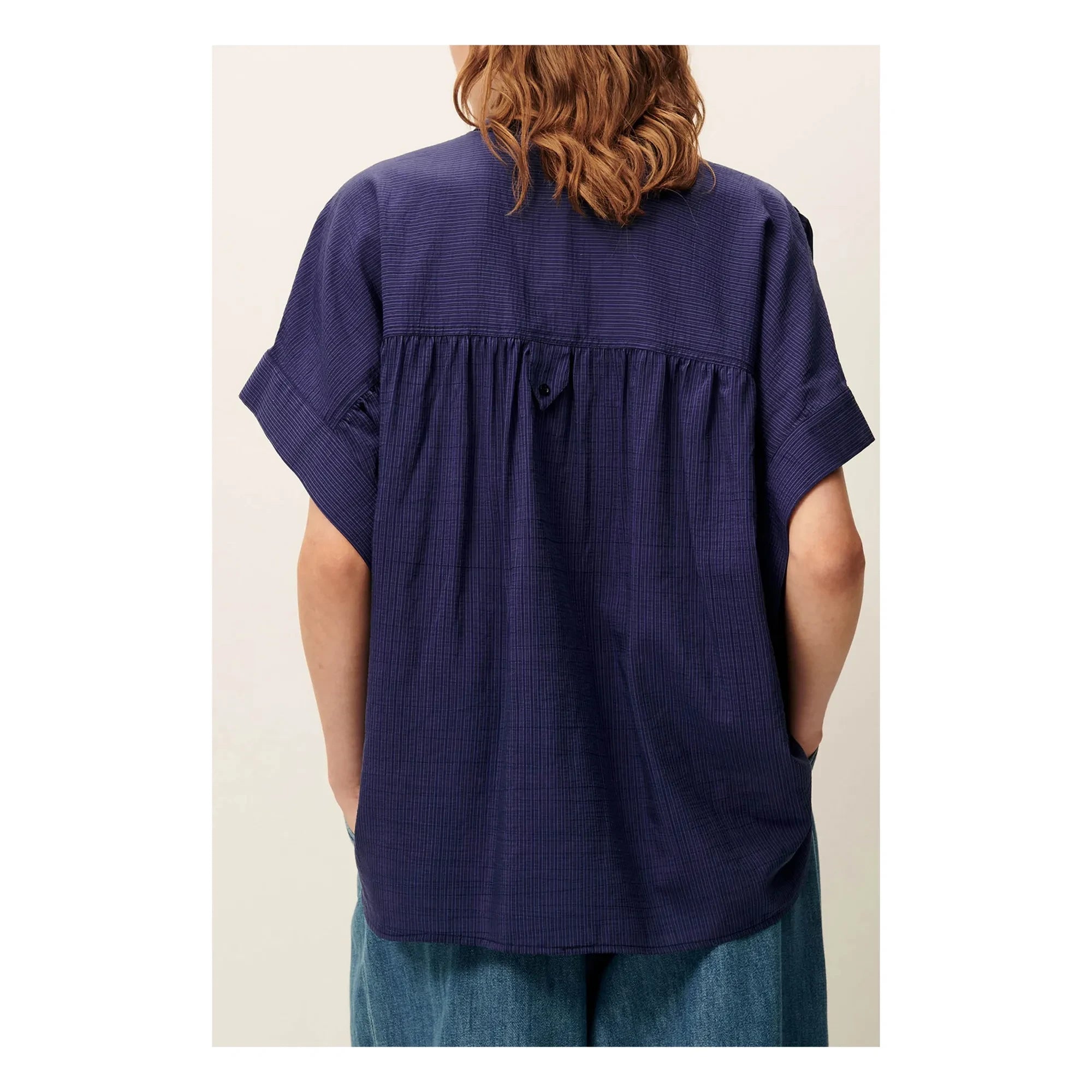 Sessùn - Camille Blouse | Navy Blue