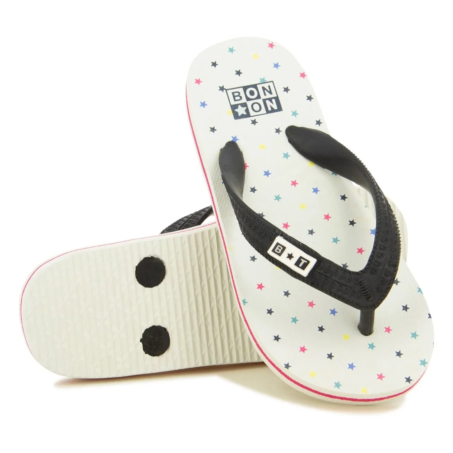 Bonton - Paf Toe-Post Sandals | White