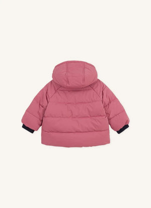 Petit Bateau - Düz Bebek Kaz Tüyü Mont | Pembe